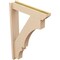 Ekena Millwork 5 1/2-in W x 26-in D x 38-in H Balboa Slat Rough Cedar Woodgrain TimberThane Outlooker, Primed Tan OUTUR055X26X38BOA24RCPR - alternate 4